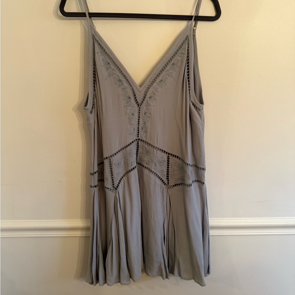 Astr Gray Mini Dress